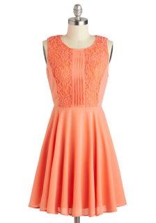 Apricot Dahlia Dress  Mod Retro Vintage Dresses