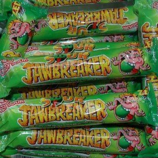 ZED Candy Sour Jawbreaker Hard Candy With A Bubble Gum Center 30 Pack Contains 5 Balls Each 500g  Grocery & Gourmet Food