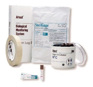3M BIOLOGICAL INDICATOR MONITORING STARTER KIT Starter Kit For Steam, Contains (1) 1222 6 Indicator Health & Personal Care