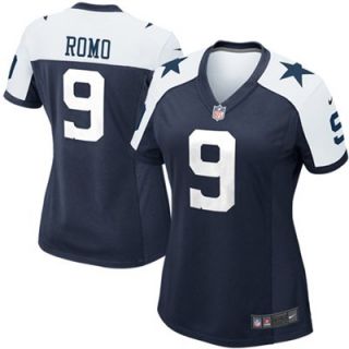 Nike Tony Romo Dallas Cowboys Womens Throwback Game Jersey   Navy Blue