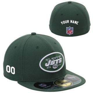 New Era New York Jets Mens Customized On Field 59FIFTY Football Structured Fitted Hat  