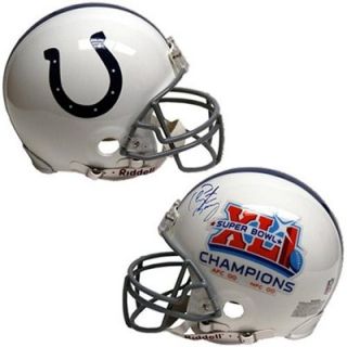 Indianapolis Colts Peyton Manning Autographed Super Bowl XLI Replica Logo Helmet