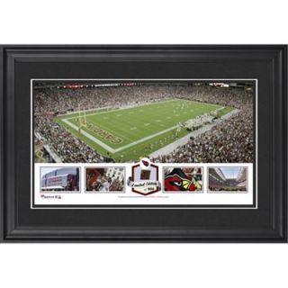 University of Phoenix Stadium Arizona Cardinals Framed Panoramic Collage with Game Used Football Limited Edition of 500