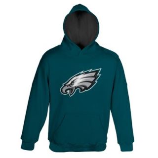 Philadelphia Eagles Youth Logo Pullover Hoodie   Midnight Green  