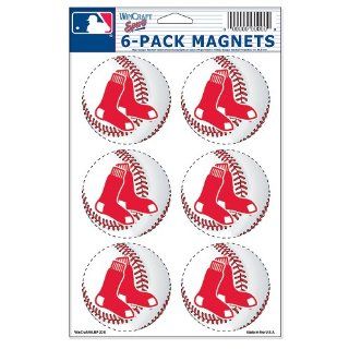 Boston Red Sox 6 Pack Magnet Set  Sports Fan Automotive Magnets  Sports & Outdoors