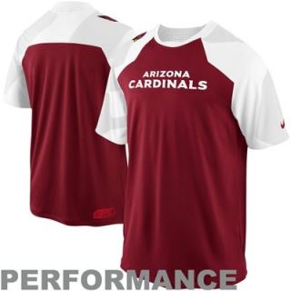 Nike Arizona Cardinals Fly Slant Performance T Shirt   White/Cardinal
