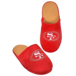 San Francisco 49ers Womens Team Color Jeweled Slippers