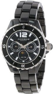 Akribos XXIV Women's AK596BK Ceramic Multi Function Quartz Bracelet Watch Watches