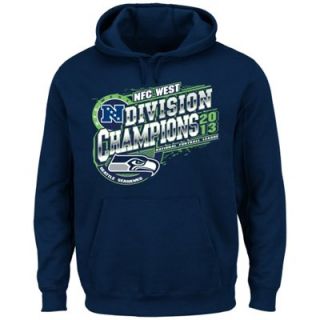 Seattle Seahawks 2013 NFC West Division Champions Pullover Hoodie   College Navy