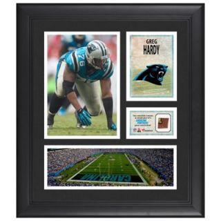 Greg Hardy Carolina Panthers Framed 15 x 17 Collage with Game Used Football