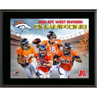 Denver Broncos 2013 AFC West Champs Sublimated 10.5 x 13 Plaque