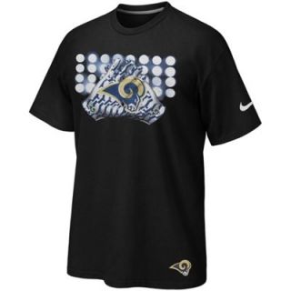 Nike St. Louis Rams Glove Lockup T Shirt   Black