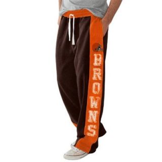 Cleveland Browns Tackle Fleece Pants   Brown/Orange