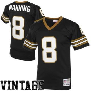 Mitchell & Ness Archie Manning New Orleans Saints 1979 Replica Retired Player Jersey   Black