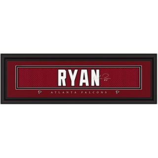 Matt Ryan Atlanta Falcons 8 x 24 Framed Signature Player Print