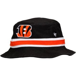 47 Brand Cincinnati Bengals Bucket Hat   Black