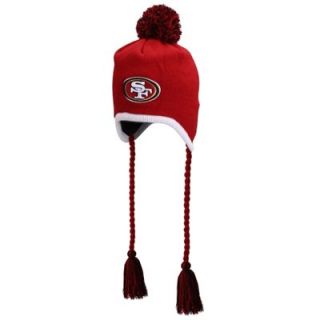 New Era San Francisco 49ers Team Tone Tassle Knit Hat   Scarlet