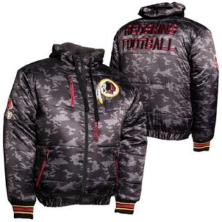 Washington Redskins Black Ops Puffer Full Zip Jacket   Black