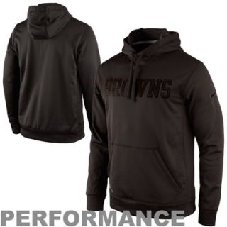 Nike Cleveland Browns Drenched KO Performance Hoodie   Brown