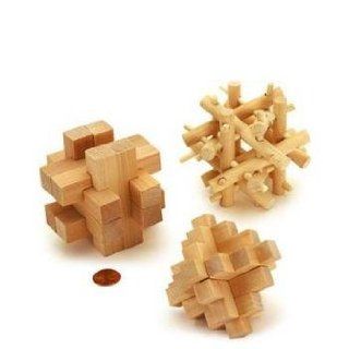 Brain Benders 3D Puzzles Solid Wood 3 Different Cardinal Toys & Games