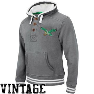 Mitchell & Ness Philadelphia Eagles Vintage Primary Logo Pullover Hoodie   Gray