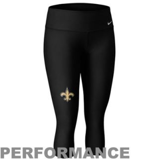 Nike New Orleans Saints Ladies Performance Capri Pants   Black