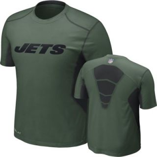 Nike New York Jets Hypercool Top Speed Performance T Shirt   Green