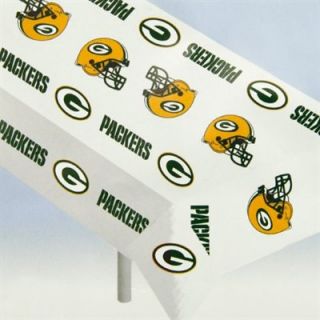 Green Bay Packers NFL Team Logo Plastic Tablecloth