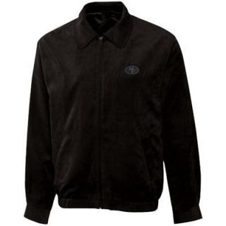 Cutter & Buck San Francisco 49ers Micro Suede City Bomber Jacket   Black