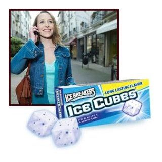 Ice Breakers Ice Cubes Sugar Free Gum, Peppermint, 10 Piece Boxes (Pack of 16)  Chewing Gum  Grocery & Gourmet Food