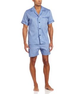 Majestic International Men's Neat Print Shortie Pajama, Ocean, Small at  Mens Clothing store