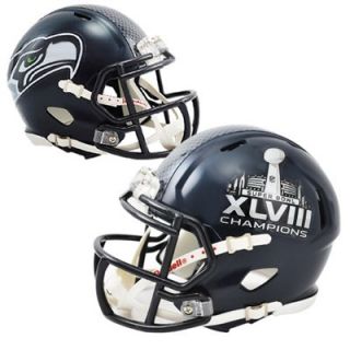 Riddell Seattle Seahawks Super Bowl XLVIII Champions Speed Mini Helmet