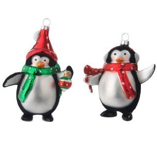 Sullivans   Penguin Glass Ornaments   Christmas Ornaments