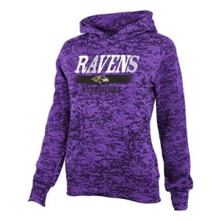 Baltimore Ravens Youth Girls Shawl Neck Pullover Hoodie   Purple