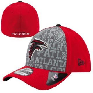 Mens New Era Red Atlanta Falcons 2014 NFL Draft 39THIRTY Reverse Flex Hat