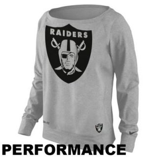Nike Oakland Raiders Ladies Wildcard Epic Crew Performance Sweatshirt   Ash