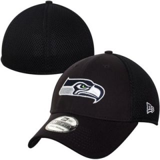 New Era Seattle Seahawks 39THIRTY NFL Stretch Fit Hat   Black