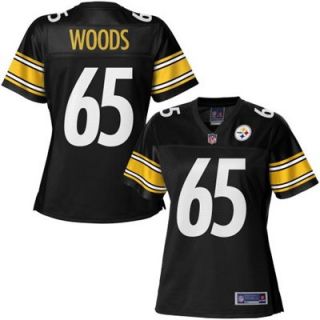Pro Line Womens Pittsburgh Steelers Al Woods Team Color Jersey
