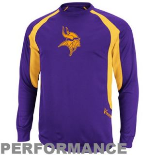 Minnesota Vikings Fanfare V Long Sleeve T Shirt   Purple