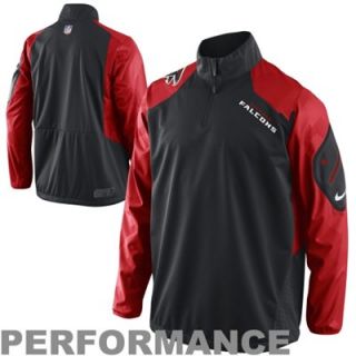 Nike Atlanta Falcons Fly Rush Half Zip Performance Jacket   Red/Black
