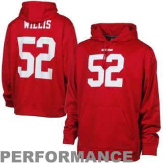Nike Patrick Willis San Francisco 49ers Performance Player Pullover Hoodie   Scarlet