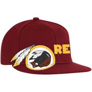 Reebok Washington Redskins 210 Fitted Burgundy Side Strike Hat