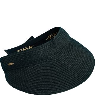 Scala Hats Paper Braid Visor w/ Velcro