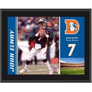 Denver Broncos John Elway 10.5 x 13 Sublimated Plaque