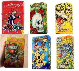 Ed Hardy Jumbo Sized Lighter in 6 Different Tattoo Designs Health & Personal Care