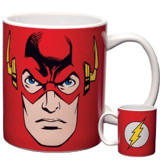 DC Comics   Flash Face 12 oz. Ceramic Mug Flash Merchandise Kitchen & Dining
