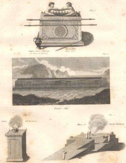 BIBLE Ark of the Covenant; Noah's Ark; Altars of Incense/Burnt offering;1830   Prints