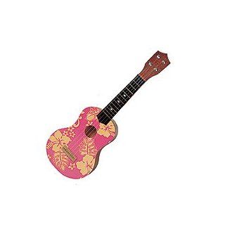 Hawaii Ukulele Aloha Floral Print Pink 23 in. Toys & Games