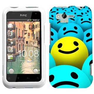 HTC Rhyme Smiley Face with Blues Phone Case Cover Cell Phones & Accessories