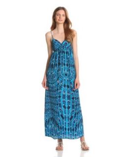 eight sixty Women's Ombre Maxi Dress, Turquoise/Navy, X Small